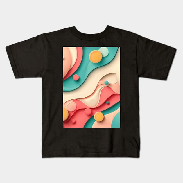 Color Swirl Harmony Kids T-Shirt by star trek fanart and more